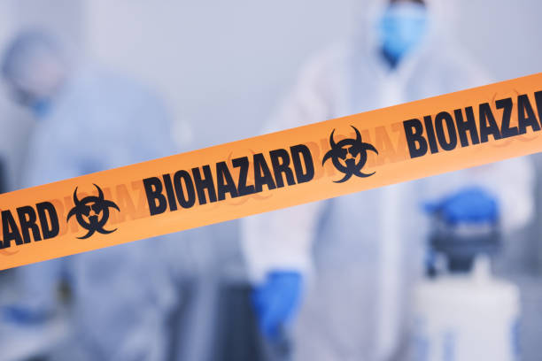 Professional Blood Cleanup technician working in East Norwich, NY